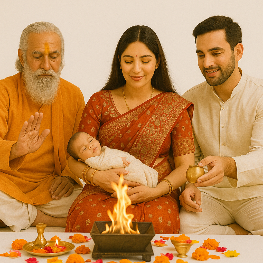 arya samaj Pandit Ji for Namkaran Havan Puja in Golf Links